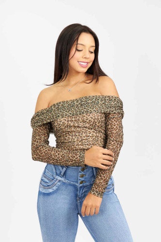 TOP LONDON MESH-PRINT